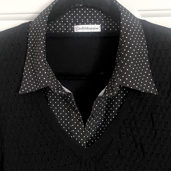 Croft & Barrow Button Down Shirt & Sweater - Picture 3 of 7